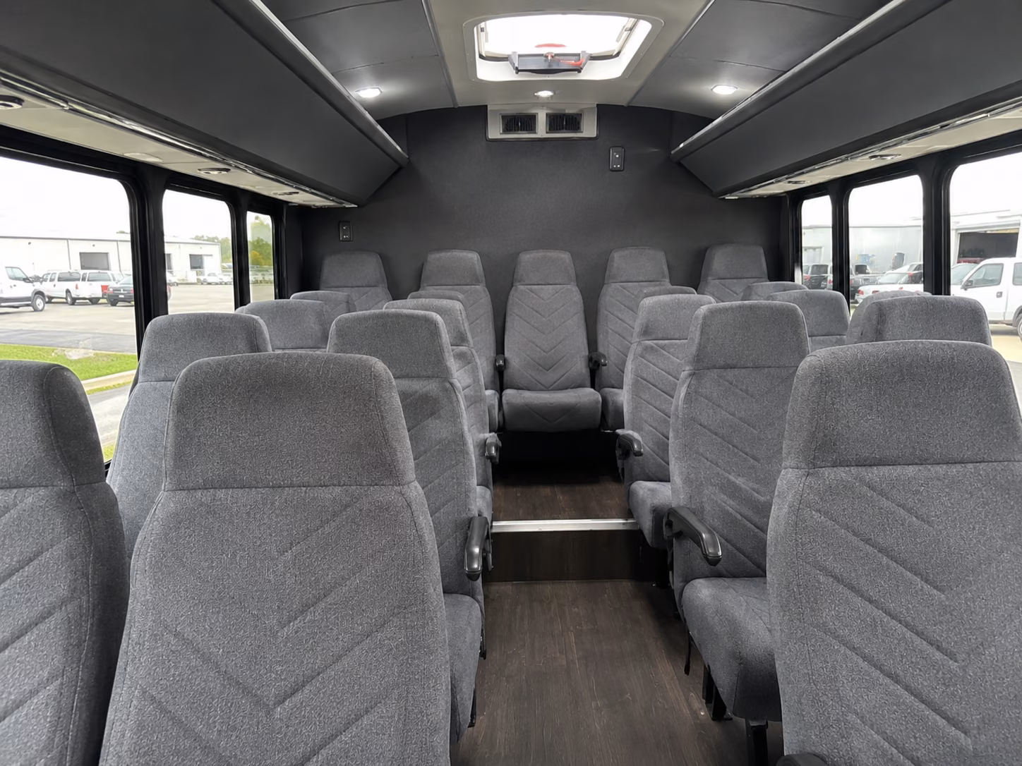 15 passenger minibus interior