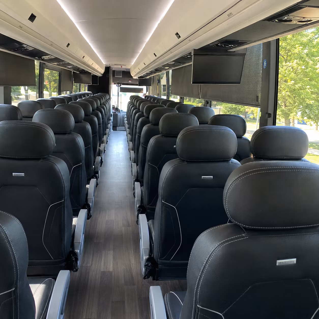 boulder charter bus rental inside