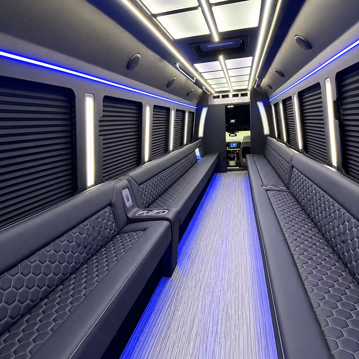 boulder party bus rental interior