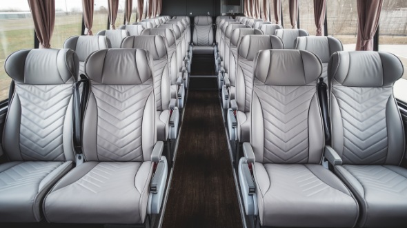 50 passenger charter bus interior