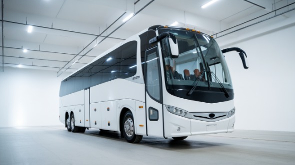 55 passenger charter bus aurora