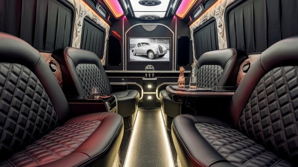 boulder party bus rental inside