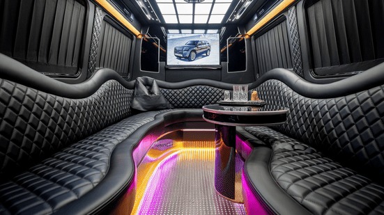 boulder sprinter limo rental interior